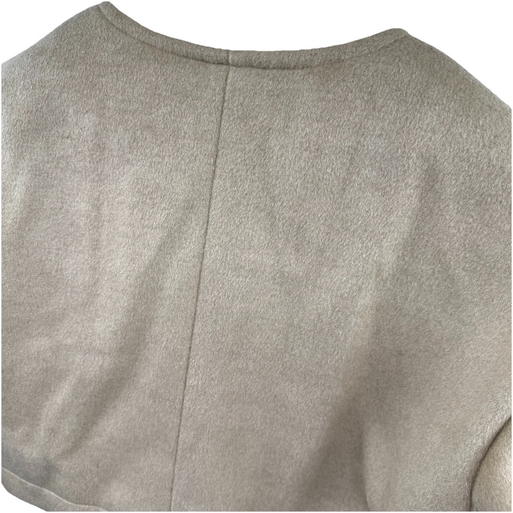 Chartou Cropped Jacket Sz S Beige Button Front Lined NWT Perfect Over Dresses - Picture 7 of 10